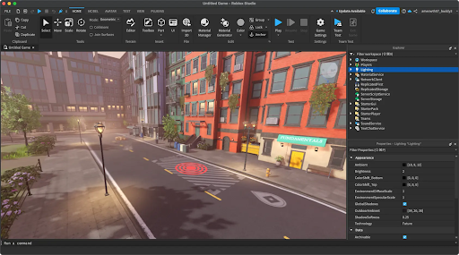Cần làm quen với giao diện của Roblox Studio để dễ dàng thao tác hơn