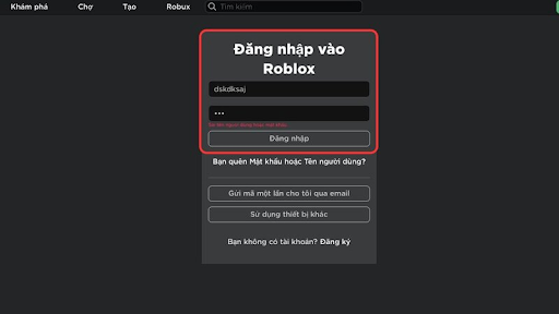Cách khắc phục lỗi đăng nhập Roblox trên điện thoại