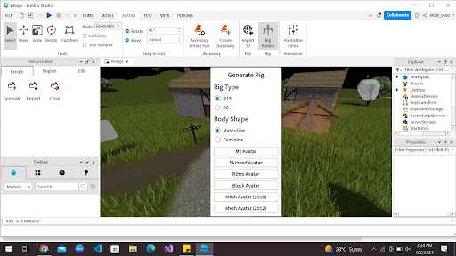 Tùy chọn “Rig Builder” theo sở thích của bạn 