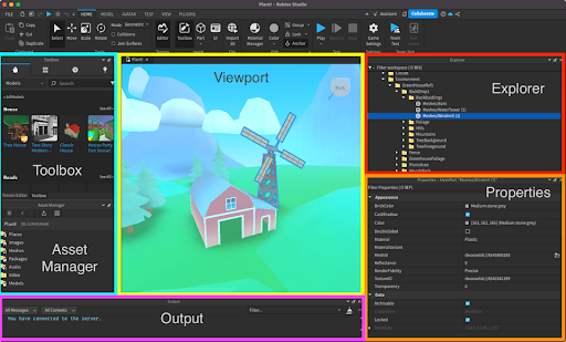 Các tính năng chính của Roblox Studio