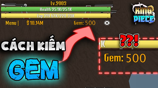 Cách kiếm gem trong king legacy từ hòm quà hàng ngày