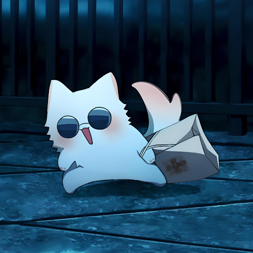 Avatar mèo hoạt hình theo phong cách chibi đáng yêu