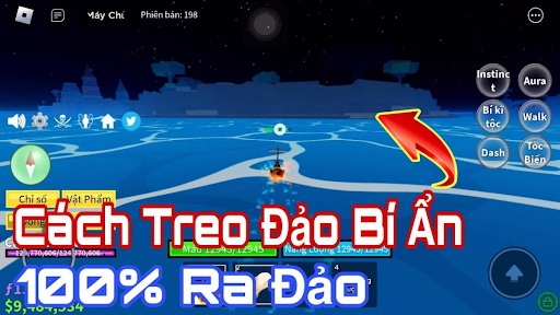 Cách treo đảo bí ẩn blox fruit