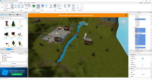 Cài đặt và khởi động Roblox Studio từ trang web chính thức của Roblox